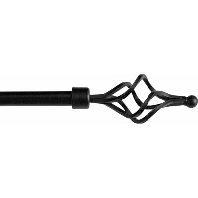 EMMEVI - Vortice - 120-210 cm - Nero - Curtain rod EMMEVI - Vortice - 120-210 cm - Nero - Curtain rod