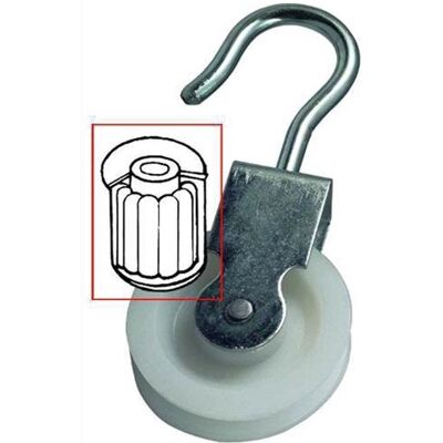 BLINKY Carrucole Con Cuscinetto Zincatate Girella Nylon Dia.mm. 50 30pz BLINKY Carrucole Con Cuscinetto Zincatate Girella Nylon Dia.mm. 50 30pz