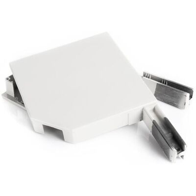 AVOSDIM Paires De Joues De Coffre Pour Volet Pan Coupé 45° - 137cm - Ral Blanc 9016 AVOSDIM Paires De Joues De Coffre Pour Volet Pan Coupé 45° - 137cm - Ral Blanc 9016