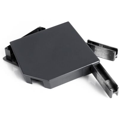 AVOSDIM Paires De Joues De Coffre Pour Volet Pan Coupé 45° - 165cm - Ral Gris 7016 AVOSDIM Paires De Joues De Coffre Pour Volet Pan Coupé 45° - 165cm - Ral Gris 7016