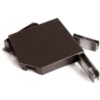 AVOSDIM Paires De Joues De Coffre Pour Volet Pan Coupé 45° - 180cm - Ral Brun 8019 AVOSDIM Paires De Joues De Coffre Pour Volet Pan Coupé 45° - 180cm - Ral Brun 8019