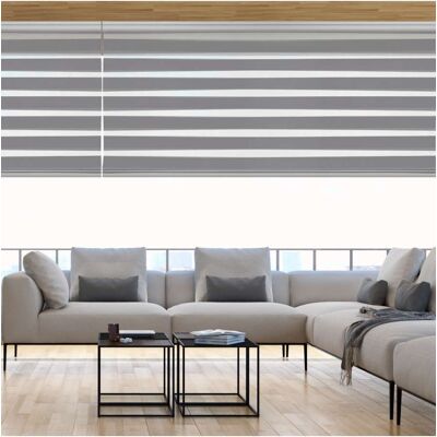 STOR PLANET Tenda A Rullo Doppia 'platinum' Argento, 80x250 Cm STOR PLANET Tenda A Rullo Doppia 'platinum' Argento, 80x250 Cm