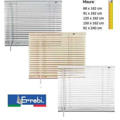 ERREBI Tenda Veneziana In Pvc Per Portafinestra Finestra Parasole Inclinabile Su Misura - Misure: 68 X 162 Cm - Colore: Beige ERREBI Tenda Veneziana In Pvc Per Portafinestra Finestra Parasole Inclinabile Su Misura - Misure: 68 X 162 Cm - Colore: Beige