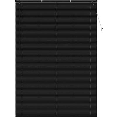 VIDAXL Tenda Veneziana Nero 213 X 130 Cm 25 Mm Pvc VIDAXL Tenda Veneziana Nero 213 X 130 Cm 25 Mm Pvc