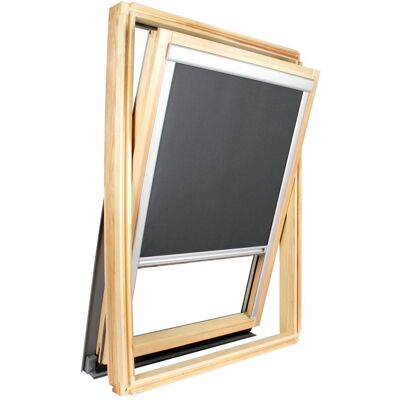 AVOSDIM - Tenda Oscurante Compatibile Roto ® - Vitrage H 83.5 X 60 Cm Antracite AVOSDIM - Tenda Oscurante Compatibile Roto ® - Vitrage H 83.5 X 60 Cm Antracite