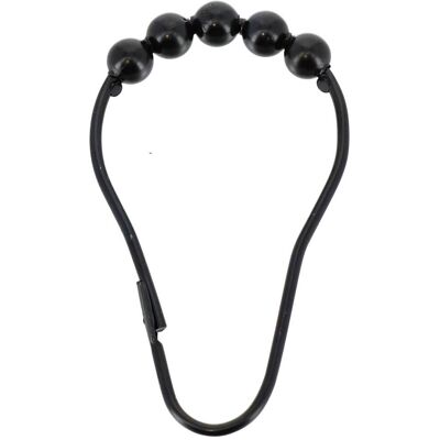 TENDANCE Set Di 12 Anelli In Metallo - Nero - TENDANCE Set Di 12 Anelli In Metallo - Nero -