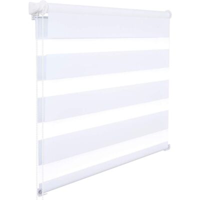 WOLTU Tenda A Rullo Doppio Oscurante Per Interni Senza Foratura Avvolgibile Bianco 100x220cm - WOLTU Tenda A Rullo Doppio Oscurante Per Interni Senza Foratura Avvolgibile Bianco 100x220cm -