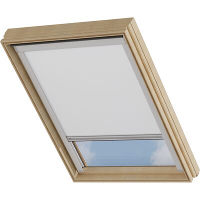 MY HOME Sky-Rollo Tenda per Finestra del Tetto - Bianco, 79,5x117,3cm, Poliestere e Alluminio MY HOME Sky-Rollo Tenda per Finestra del Tetto - Bianco, 79,5x117,3cm, Poliestere e Alluminio