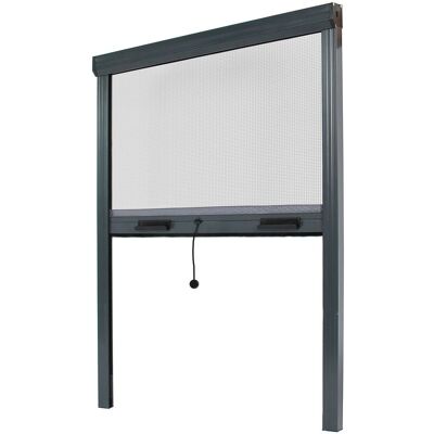 AVOSDIM Zanzariera Per Finestra L 150 X H 160 Cm In Alluminio Grigio Antracite – Regolabile, Facile Da Installare, Protezione Insetti AVOSDIM Zanzariera Per Finestra L 150 X H 160 Cm In Alluminio Grigio Antracite – Regolabile, Facile Da Installare, Protezione Insetti