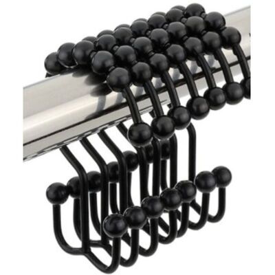 OEM Anelli Per Tenda Da Doccia, Ganci Per Tende Resistenti In Acciaio Inossidabile, Anelli A Clip In Cromo Lucido Per Aste Per Tende Da Finestra Del Bagno, Fodere Per Tende, Confezione Da 12 (nero) -crezu OEM Anelli Per Tenda Da Doccia, Ganci Per Tende Resistenti In Acciaio Inossidabile, Anelli A Clip In Cromo Lucido Per Aste Per Tende Da Finestra Del Bagno, Fodere Per Tende, Confezione Da 12 (nero) -crezu