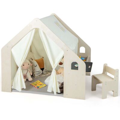 HELLOSHOP26 Tenda Da Gioco Per Interni 6 In 1 Dimensioni 131 X 98 X 113 Cm Multiattività Design Moderno Legno Naturale 200014294 HELLOSHOP26 Tenda Da Gioco Per Interni 6 In 1 Dimensioni 131 X 98 X 113 Cm Multiattività Design Moderno Legno Naturale 200014294