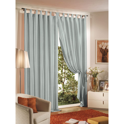 HOME COLLECTION - Tenda Shantung Grigio 140 X 290 Cm HOME COLLECTION - Tenda Shantung Grigio 140 X 290 Cm
