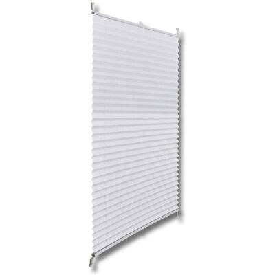 HELLOSHOP26 Tenda Plissettata Bianca 50 X 150 Cm 4102166 HELLOSHOP26 Tenda Plissettata Bianca 50 X 150 Cm 4102166