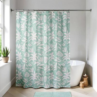 TENDANCE Tenda Doccia Peva 180x180 Cm + 12 Anelli Bianchi - Mia - TENDANCE Tenda Doccia Peva 180x180 Cm + 12 Anelli Bianchi - Mia -