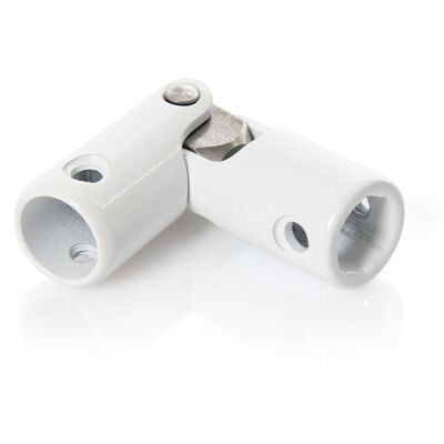 AVOSDIM Cardan Pour Volet Roulant - Sortie Hexagonale 10mm & Ronde 12mm Acier Laqué Blanc AVOSDIM Cardan Pour Volet Roulant - Sortie Hexagonale 10mm & Ronde 12mm Acier Laqué Blanc