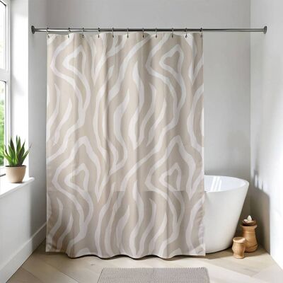 TENDANCE Tenda Doccia Peva 180x180 Cm + 12 Anelli Bianchi - Arusha - TENDANCE Tenda Doccia Peva 180x180 Cm + 12 Anelli Bianchi - Arusha -