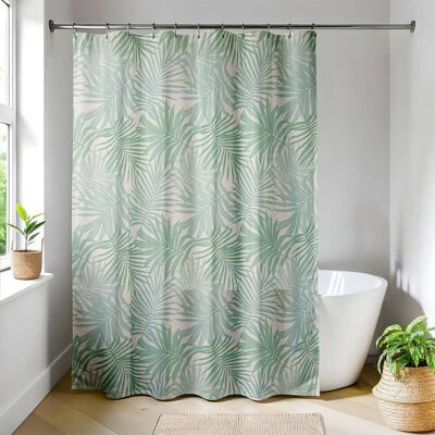 TENDANCE Tenda Da Doccia In Poliestere Stampato 180x200 Cm 12 Anelli Pp Bianco - Tissia - TENDANCE Tenda Da Doccia In Poliestere Stampato 180x200 Cm 12 Anelli Pp Bianco - Tissia -