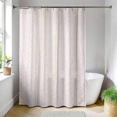 TENDANCE Tendina Da Doccia In Poliestere 180x200 Cm Con Stampa Fogliame - Botanica - TENDANCE Tendina Da Doccia In Poliestere 180x200 Cm Con Stampa Fogliame - Botanica -