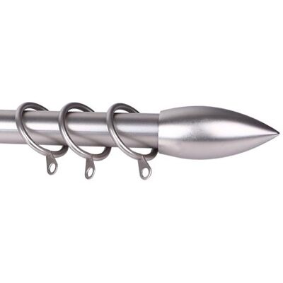 BRIXO Etruria Pera Bastone per tende estensibile in acciaio argento - Bastone per tende BRIXO Etruria Pera Bastone per tende estensibile in acciaio argento - Bastone per tende