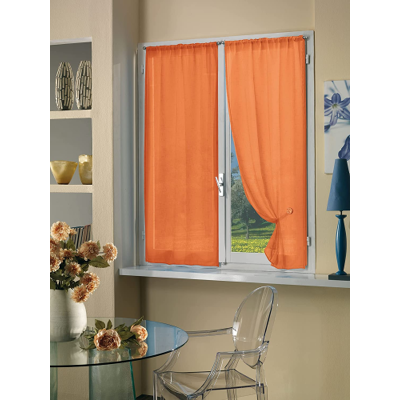 HOME COLLECTION Tenda Coppia Bouclè 70 X 240 Cm Arancio HOME COLLECTION Tenda Coppia Bouclè 70 X 240 Cm Arancio
