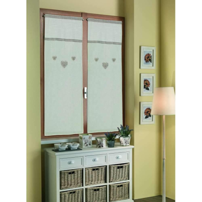 HOME COLLECTION - Tendina Coppia Cherie Beige 60 X 150 Cm HOME COLLECTION - Tendina Coppia Cherie Beige 60 X 150 Cm