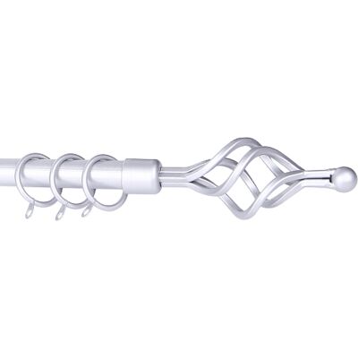 BRIXO Eac - Bastone Scorritenda Etruria Silver Spiral 210-380 BRIXO Eac - Bastone Scorritenda Etruria Silver Spiral 210-380