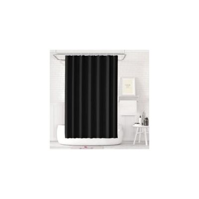 OEM Tenda Da Doccia Antimuffa, In Poliestere Spesso, 120 X 200 Cm, Impermeabile, Con Occhielli E Ganci, Nera - Crezuo OEM Tenda Da Doccia Antimuffa, In Poliestere Spesso, 120 X 200 Cm, Impermeabile, Con Occhielli E Ganci, Nera - Crezuo