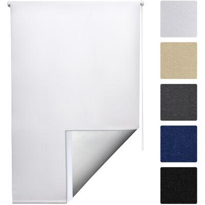 SOL ROYAL Solreflect T42 Tenda A Rullo Termoisolante Oscurante + Ganci Per Il Telaio bianco, 160x40x3.1 Cm SOL ROYAL Solreflect T42 Tenda A Rullo Termoisolante Oscurante + Ganci Per Il Telaio bianco, 160x40x3.1 Cm