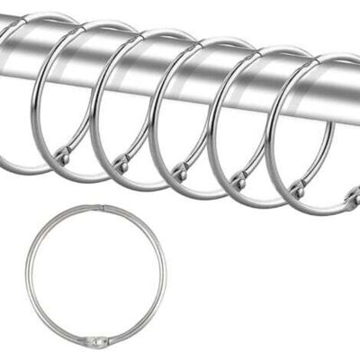 OEM 12 Anelli Per Tenda Da Doccia - Argento, Ganci Per Tenda Da Doccia Resistenti Alla Ruggine, Ganci Rotondi In Metallo Per Bagno, Spogliatoio, Finestra, Decorazione Della Casa, Facili Da Usare OEM 12 Anelli Per Tenda Da Doccia - Argento, Ganci Per Tenda Da Doccia Resistenti Alla Ruggine, Ganci Rotondi In Metallo Per Bagno, Spogliatoio, Finestra, Decorazione Della Casa, Facili Da Usare