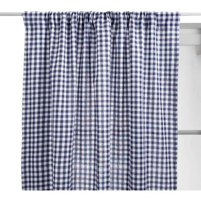 ATMOSPHERA Tenda Groove 260x140cm Blu Marino Con Motivo Gingham - Créateur D'Intérieur ATMOSPHERA Tenda Groove 260x140cm Blu Marino Con Motivo Gingham - Créateur D'Intérieur