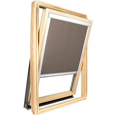 AVOSDIM - Tenda Oscurante Compatibile Roto ® - Vitrage H 103.5 X 100 Cm Tortora AVOSDIM - Tenda Oscurante Compatibile Roto ® - Vitrage H 103.5 X 100 Cm Tortora