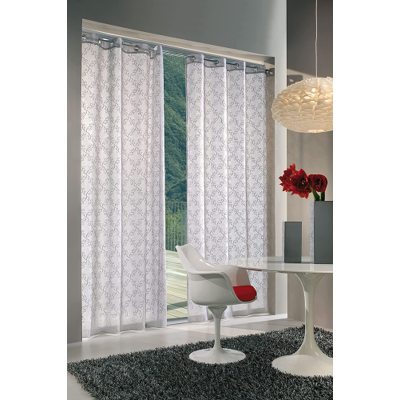 HOME COLLECTION - Tenda Ivy Grigio Ricamato 140 X 280 Cm HOME COLLECTION - Tenda Ivy Grigio Ricamato 140 X 280 Cm