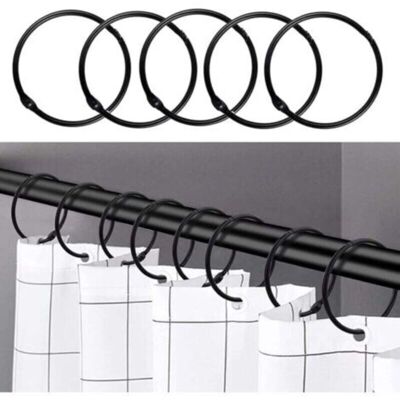 OEM Nero - 24 Anelli Per Tenda Da Doccia, Ganci Per Tenda Da Doccia Antiruggine Per Bagno, Anelli Decorativi Rotondi Per Tenda Da Doccia E Ganci Per Aste Per Tenda Da Doccia OEM Nero - 24 Anelli Per Tenda Da Doccia, Ganci Per Tenda Da Doccia Antiruggine Per Bagno, Anelli Decorativi Rotondi Per Tenda Da Doccia E Ganci Per Aste Per Tenda Da Doccia