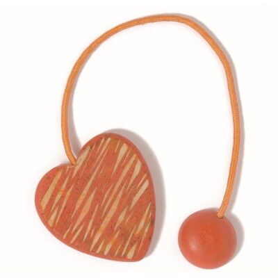 HOME COLLECTION Voila' - Calamita Per Tende Cuore Cordae Legno 20cm Colore Arancio HOME COLLECTION Voila' - Calamita Per Tende Cuore Cordae Legno 20cm Colore Arancio