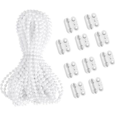 OEM 10 Metri Di Catenella Per Tende Con 10 Connettori, Catenella Di Ricambio Per Tende A Rullo, Cordino Per Tende A Rullo Veneziane Verticali, Per Qualsiasi Finestra Interna OEM 10 Metri Di Catenella Per Tende Con 10 Connettori, Catenella Di Ricambio Per Tende A Rullo, Cordino Per Tende A Rullo Veneziane Verticali, Per Qualsiasi Finestra Interna