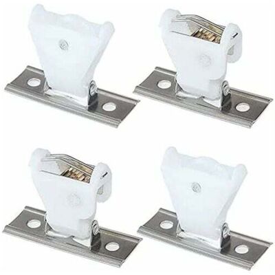 OEM Set Di 4 Meccanismi Di Bloccaggio Del Cordino E Pulegge Di Ritorno Del Cordino Girevoli In Plastica Bianca E Staffa In Acciaio Inox Per Tende A Pacchetto In Legno Intrecciato E Tende A Pacchetto In Ba OEM Set Di 4 Meccanismi Di Bloccaggio Del Cordino E Pulegge Di Ritorno Del Cordino Girevoli In Plastica Bianca E Staffa In Acciaio Inox Per Tende A Pacchetto In Legno Intrecciato E Tende A Pacchetto In Ba