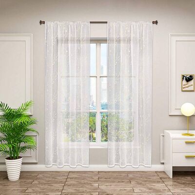 WOLTU - Voile Beige 140x245cm - Beige - Curtains WOLTU - Voile Beige 140x245cm - Beige - Curtains