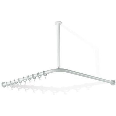 Bastone per tende blu acqua Hewi 801 - 1500x1500mm, 28 anelli Bastone per tende blu acqua Hewi 801 - 1500x1500mm, 28 anelli
