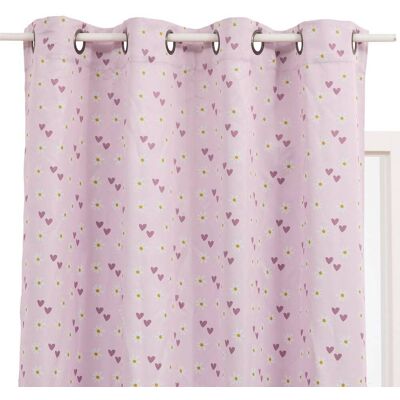 ATMOSPHERA Tenda Oscurante Per Bambini Billie 140x260 Cm Rosa Con Motivo A Cuori - Créateur D'Intérieur ATMOSPHERA Tenda Oscurante Per Bambini Billie 140x260 Cm Rosa Con Motivo A Cuori - Créateur D'Intérieur