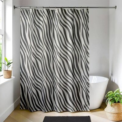 TENDANCE Tenda Da Doccia Naomi 180x200 Cm Zebrata TENDANCE Tenda Da Doccia Naomi 180x200 Cm Zebrata