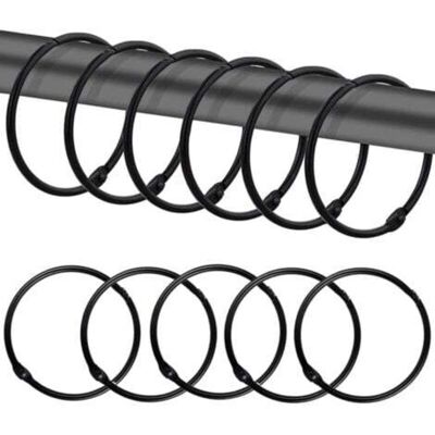 OEM 12 Anelli Neri Per Tenda Da Doccia, Ganci Per Tenda Da Doccia Resistenti Alla Ruggine, Ganci Rotondi In Metallo Per Bagno, Spogliatoio, Finestra, Decorazioni Per La Casa, Facili Da Usare OEM 12 Anelli Neri Per Tenda Da Doccia, Ganci Per Tenda Da Doccia Resistenti Alla Ruggine, Ganci Rotondi In Metallo Per Bagno, Spogliatoio, Finestra, Decorazioni Per La Casa, Facili Da Usare