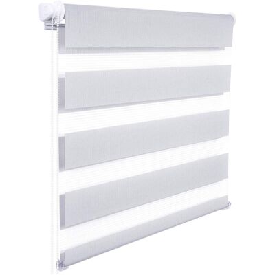 WOLTU Tenda A Rullo Doppio Oscurante Per Interni Senza Foratura Avvolgibile Grigio 45x150cm WOLTU Tenda A Rullo Doppio Oscurante Per Interni Senza Foratura Avvolgibile Grigio 45x150cm