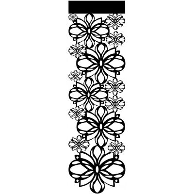 OEM Tenda Verticale Apribile A35, Paravento Decorativo Moderno Con Motivi Floreali Primaverili, 26 X 90 Cm, Nera OEM Tenda Verticale Apribile A35, Paravento Decorativo Moderno Con Motivi Floreali Primaverili, 26 X 90 Cm, Nera