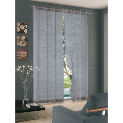 HOME COLLECTION Tenda Goa Grigio Con Anelli 140 X 290 Cm HOME COLLECTION Tenda Goa Grigio Con Anelli 140 X 290 Cm