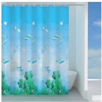 Tenda Doccia PEVA G-Paradise - Blu Mare - 200x180 cm - Tenda doccia Tenda Doccia PEVA G-Paradise - Blu Mare - 200x180 cm - Tenda doccia