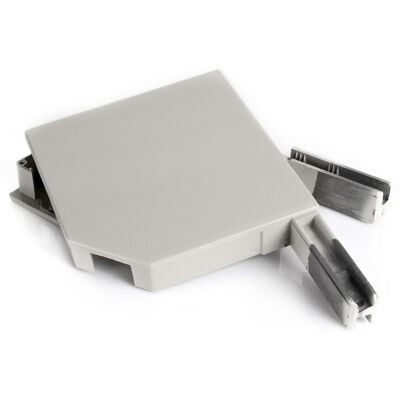 AVOSDIM Paires De Joues De Coffre Pour Volet Pan Coupé 45° - 150cm - Alu Ral Gris 7038 AVOSDIM Paires De Joues De Coffre Pour Volet Pan Coupé 45° - 150cm - Alu Ral Gris 7038