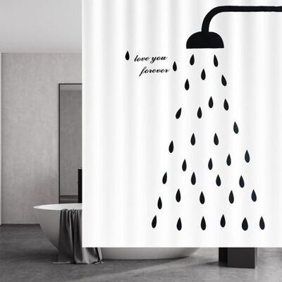 OEM Tenda Da Doccia Nera, 180x180 Cm, Ad Asciugatura Rapida, Antimuffa, Impermeabile, Lavabile, In Tessuto, Accessorio Per Il Bagno Con Ganci. OEM Tenda Da Doccia Nera, 180x180 Cm, Ad Asciugatura Rapida, Antimuffa, Impermeabile, Lavabile, In Tessuto, Accessorio Per Il Bagno Con Ganci.
