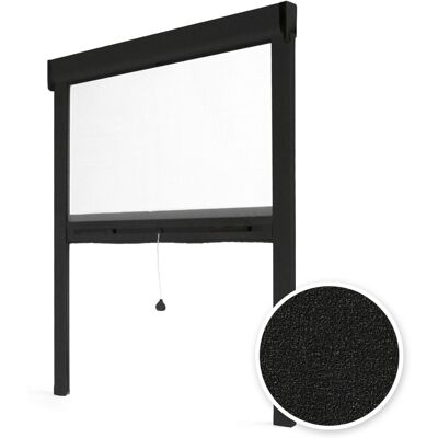 AVOSDIM - Zanzariera Finestra Tagliabile Alluminio Nero - L 125 X H 220 Cm AVOSDIM - Zanzariera Finestra Tagliabile Alluminio Nero - L 125 X H 220 Cm