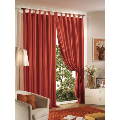 HOME COLLECTION s Tenda Con Anelli Shantung Bordeaux 140x280 Cm HOME COLLECTION s Tenda Con Anelli Shantung Bordeaux 140x280 Cm