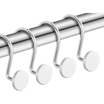 OEM Ganci Per Tenda Da Doccia In Argento, Anelli Per Tenda Da Doccia Antiruggine, Ganci In Metallo Per Asta Di Tenda Da Doccia, Set Da 12 Pezzi Per Aste Di Tenda Da Doccia Decorative E Moderne, Design Rot OEM Ganci Per Tenda Da Doccia In Argento, Anelli Per Tenda Da Doccia Antiruggine, Ganci In Metallo Per Asta Di Tenda Da Doccia, Set Da 12 Pezzi Per Aste Di Tenda Da Doccia Decorative E Moderne, Design Rot